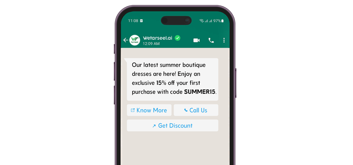 Send Messages With Interactive Buttons on Whatsapp 