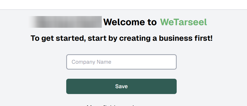 Add company business name 