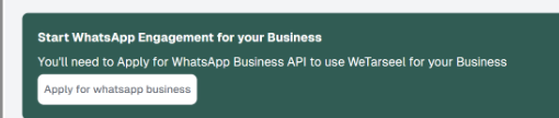 Apply for whatsapp business