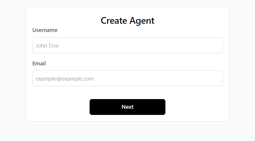 Fill Agent Details