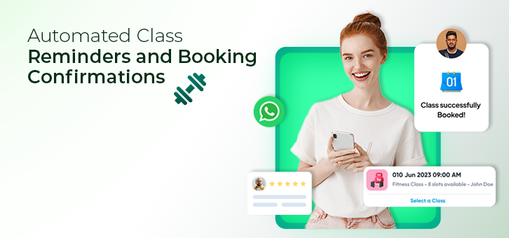 Automated class reminders and booking updates
