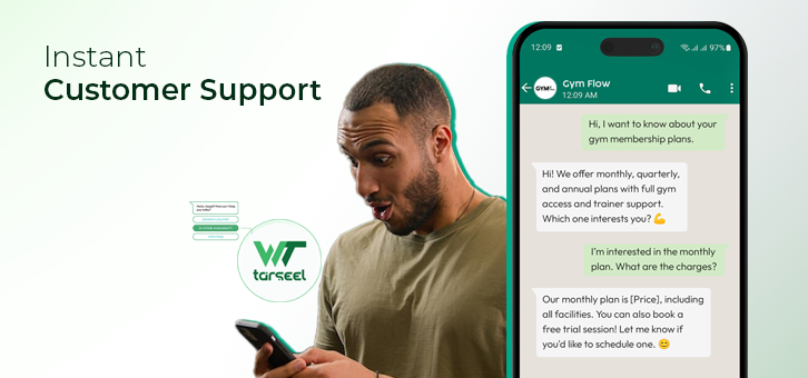 Instant customer support